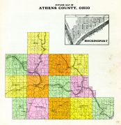 Outline Map, Athens County 1905